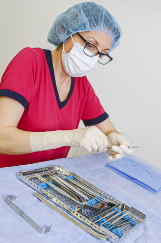 Préparation de matériel dentaire